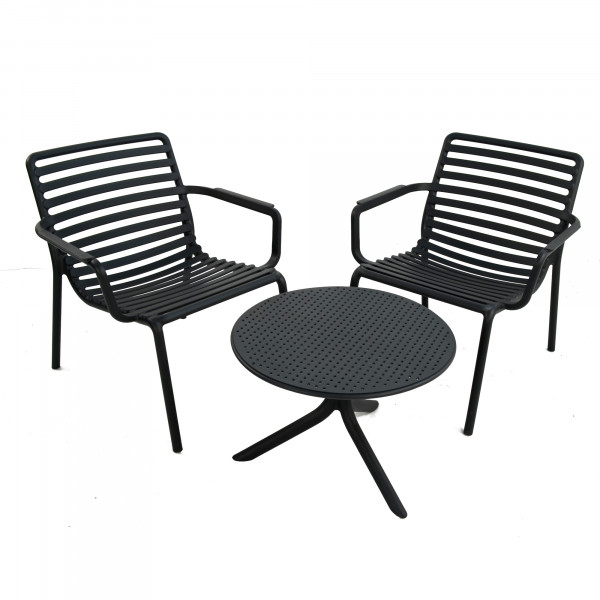 europa leisure The Step Low bistro table with Doga Relax chairs - Europa Leisure (UK)