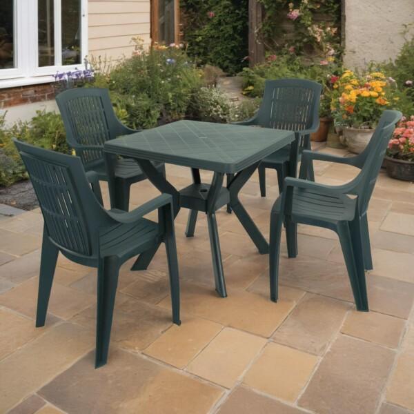 europa leisure Turin table with Parma chairs - 2 colour options