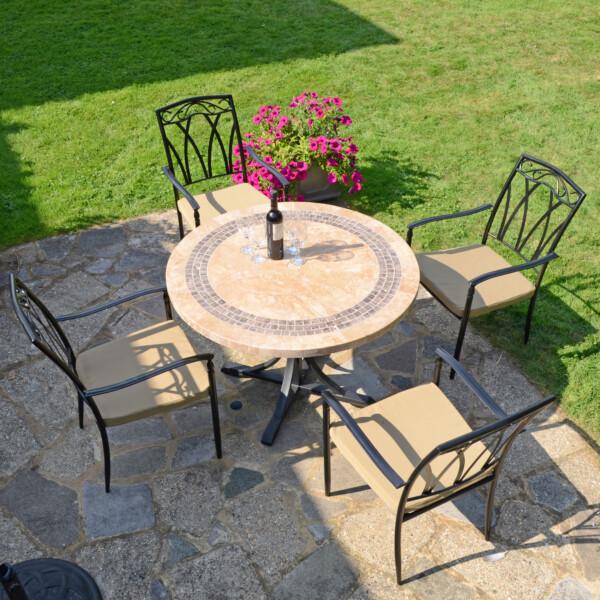 europa leisure VERMONT Dining Table with 4 ASCOT Chairs Set