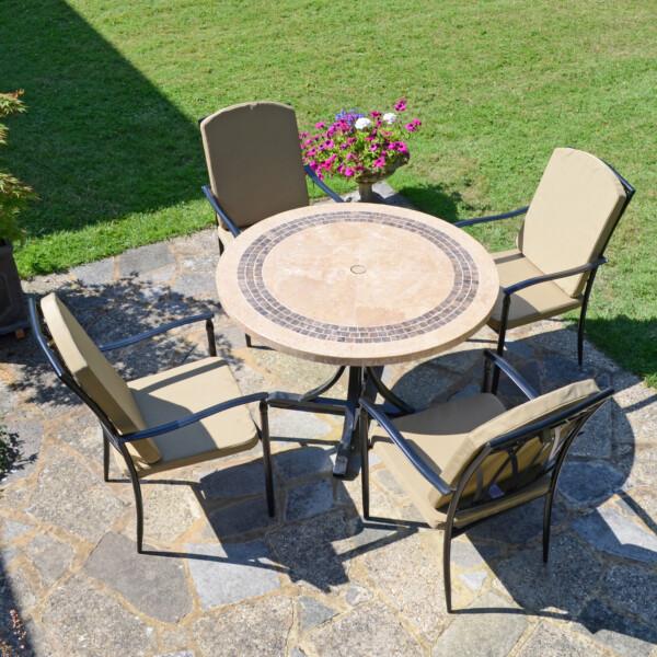 europa leisure VERMONT Dining Table with 4 ASCOT DELUXE Chairs Set
