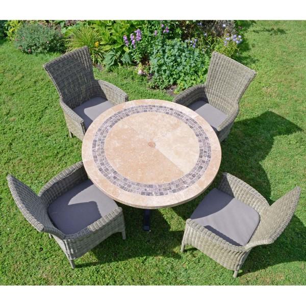 Europa Leisure VERMONT Dining Table With 4 DORCHESTER Chairs Set