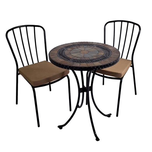 Europa Leisure VILLENA 60cm Bistro Table With 2 MILAN Chairs Set