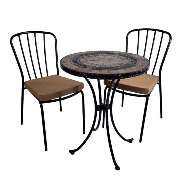 Europa Leisure VILLENA 60cm Bistro Table With 2 MILAN Chairs Set