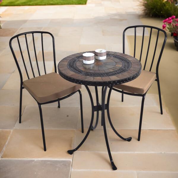 europa leisure VILLENA 60cm Bistro Table with 2 MILAN Chairs Set