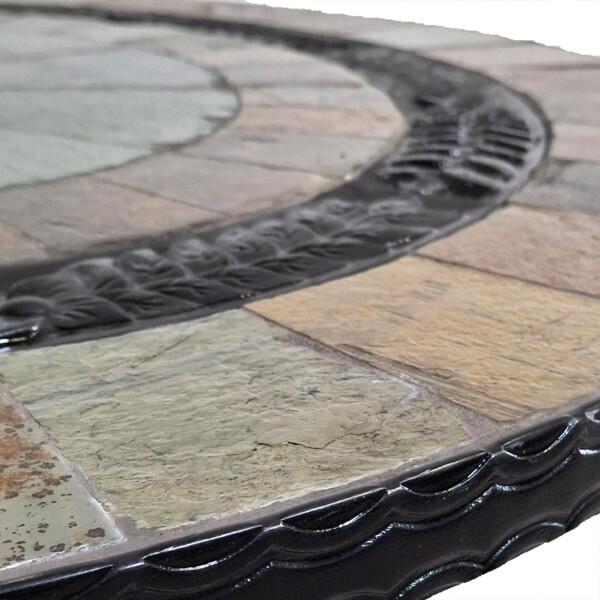 Europa Leisure VILLENA 91cm Patio Table With 4 MALAGA Chairs Set