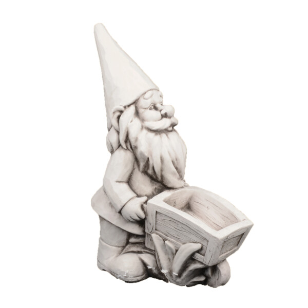 Europa Leisure Wheelbarrow Gnome - Antique Stone Effect