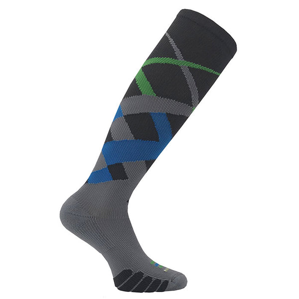 Eurosock Graduated Compression Over The Calf Multi Stripe - 4170 For Pickleball & Tennis – EUROSOCK