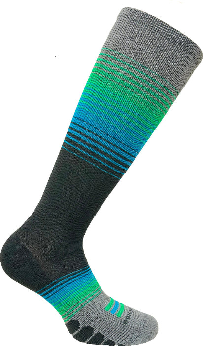 Eurosock Graduated Compression Over The Calf Multi Stripe - 4170 For Pickleball & Tennis – EUROSOCK