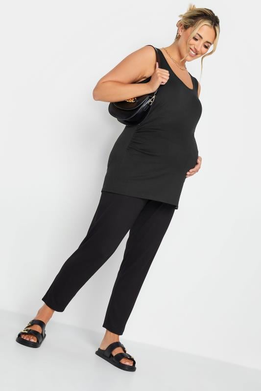 Evans BUMP IT UP MATERNITY Curve Black Bralette Support Vest Top