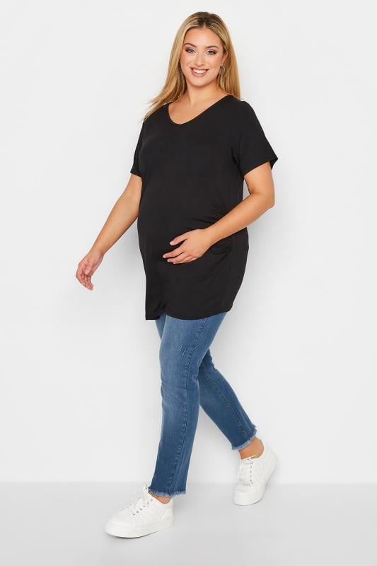 Evans BUMP IT UP MATERNITY Curve Blue Push Up Stretch AVA Jeans
