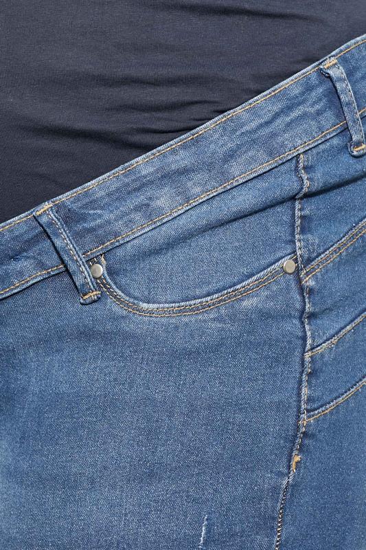 Evans BUMP IT UP MATERNITY Curve Blue Push Up Stretch AVA Jeans