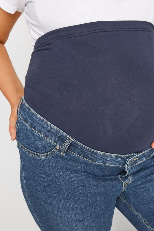 Evans BUMP IT UP MATERNITY Curve Blue Stretch Straight Leg Jeans