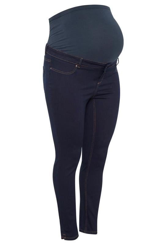 Evans BUMP IT UP MATERNITY Curve Indigo Blue Stretch Skinny Jeans With Comfort Panel