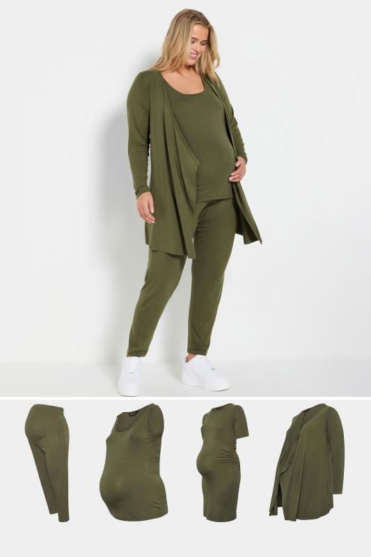 evans BUMP IT UP MATERNITY Curve Khaki Green Essentials Kit