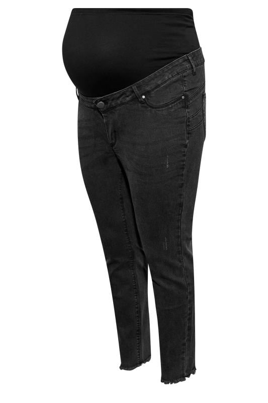 Evans BUMP IT UP MATERNITY Curve Washed Black Push Up Stretch AVA Jeans