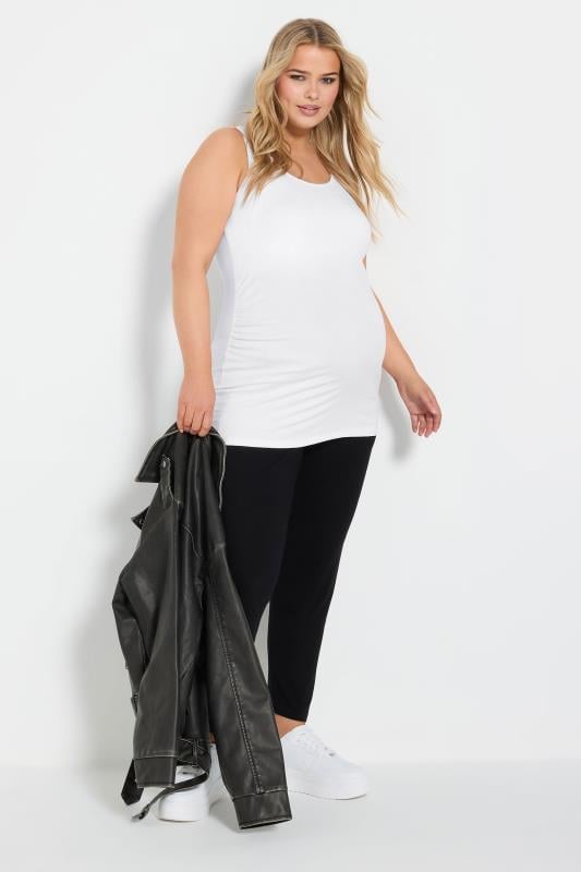 Evans BUMP IT UP MATERNITY Curve White Bralette Support Vest Top