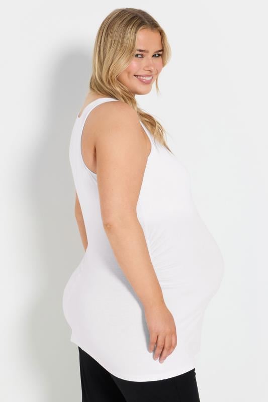 Evans BUMP IT UP MATERNITY Curve White Bralette Support Vest Top