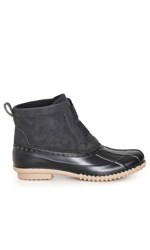 Evans CloudWalkers Black WIDE FIT Rachel Cold Weather Boot