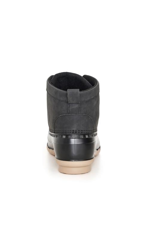 Evans CloudWalkers Black WIDE FIT Rachel Cold Weather Boot