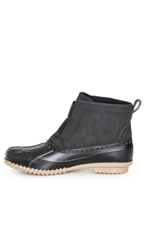 Evans CloudWalkers Black WIDE FIT Rachel Cold Weather Boot