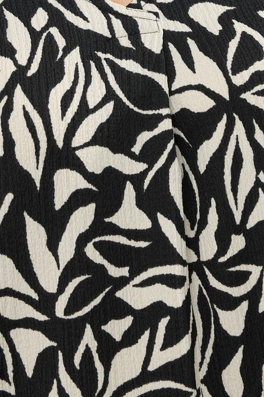 Evans EVANS Curve Black Floral Pleat Front Jersey Vest Top