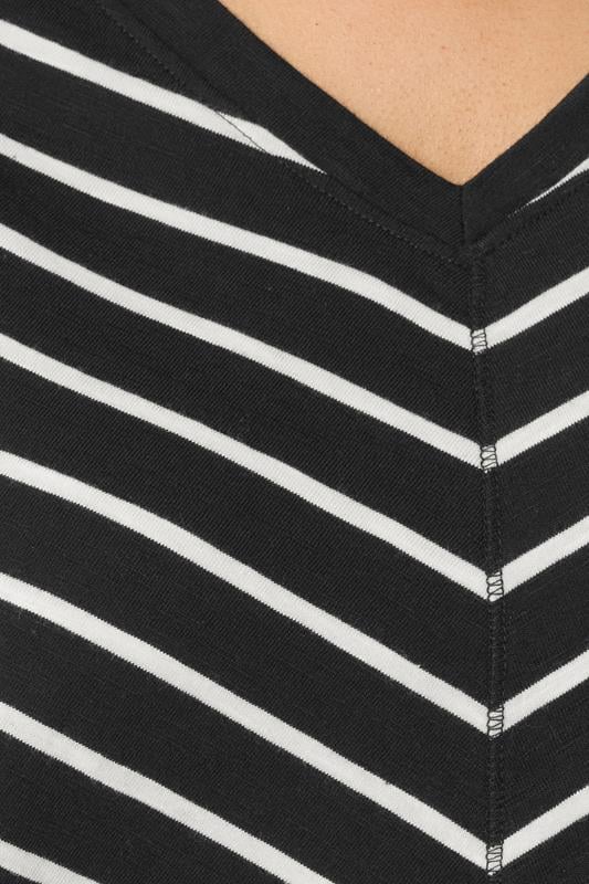 Evans EVANS Curve Black Stripe Premium Cotton T-Shirt