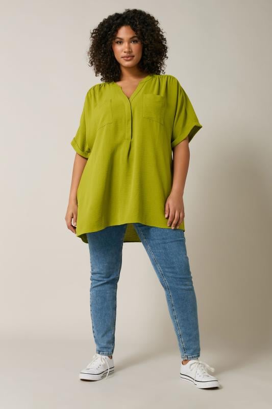 Evans EVANS Curve Chartreuse Green Overhead Utility Shirt
