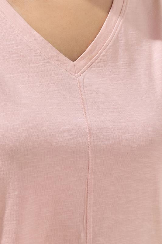 Evans EVANS Curve Light Pink Premium Cotton Vest Top