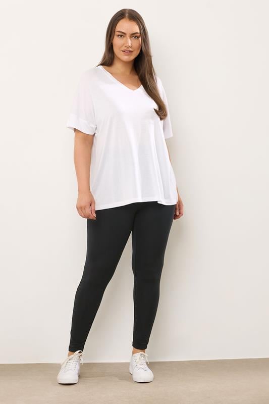 Evans EVANS 2 PACK Curve Black Stretch Leggings