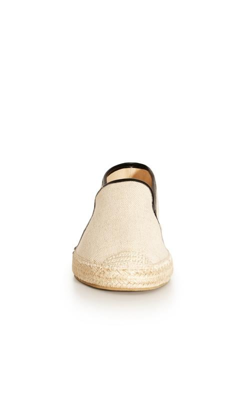 Evans Evans Beige Edged Detail Espadrille Shoes