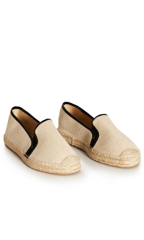 Evans Evans Beige Edged Detail Espadrille Shoes