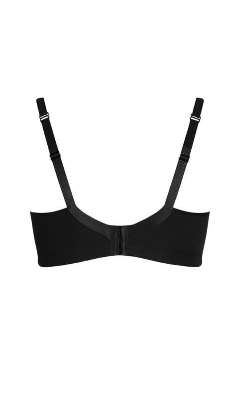 Evans Evans Black Comfort Cotton No Wire Bra
