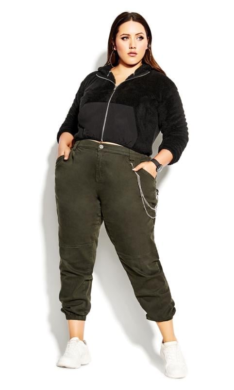 Evans Evans Black Crop Teddy Jacket