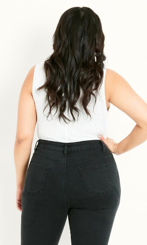 Evans Evans Black High Waist Skinny Jeans