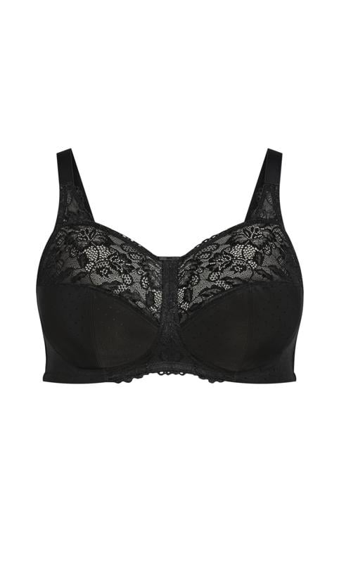 Evans Evans Black Lace Underwired Bra
