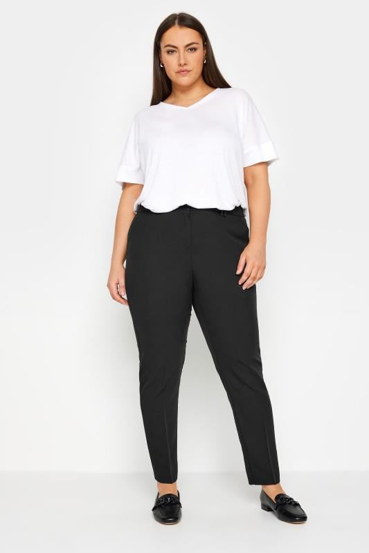 Evans Evans Black Tapered Trousers