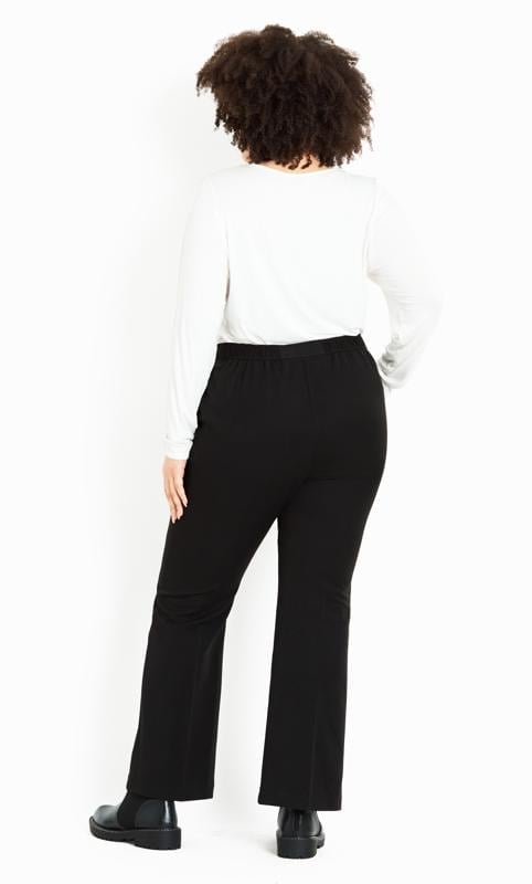 Evans Evans Black Wide Leg Pocket Trousers