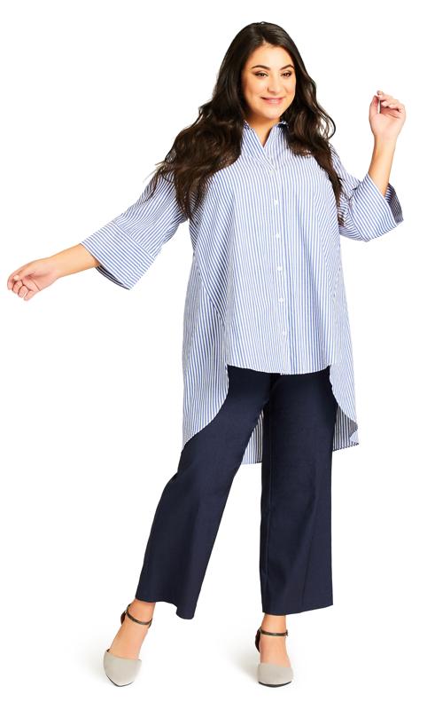 Evans Evans Blue Super Stretch Bootcut Pant Indigo