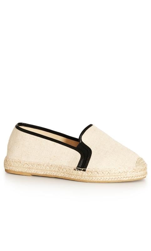 Evans Evans Brown & Black Slip On Espadrille Sandals