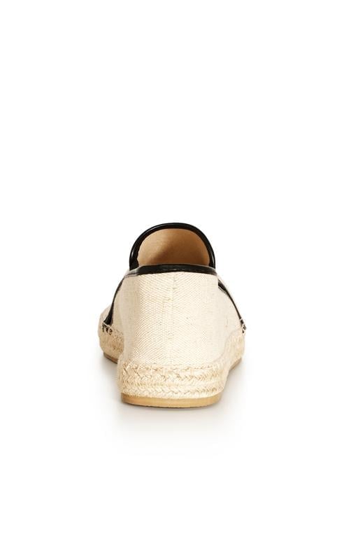 Evans Evans Brown & Black Slip On Espadrille Sandals