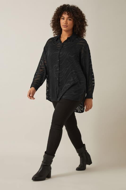 Evans EVANS Curve Black Burnout Shirt