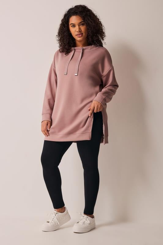 Evans EVANS Curve Black Cotton Stretch Leggings