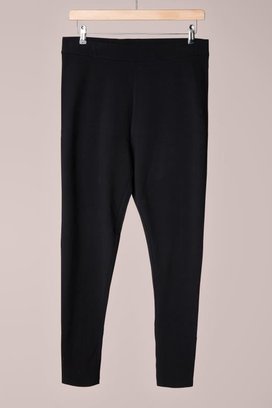Evans EVANS Curve Black Cotton Stretch Leggings