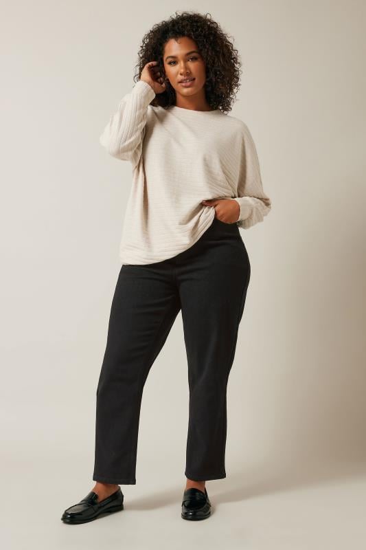 Evans EVANS Curve Black Denim Mom Jeans