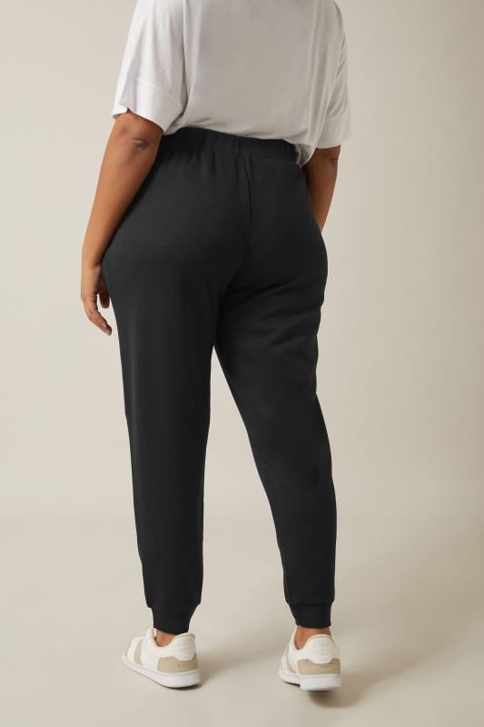 Evans EVANS Curve Black Luxe Zip Pocket Joggers