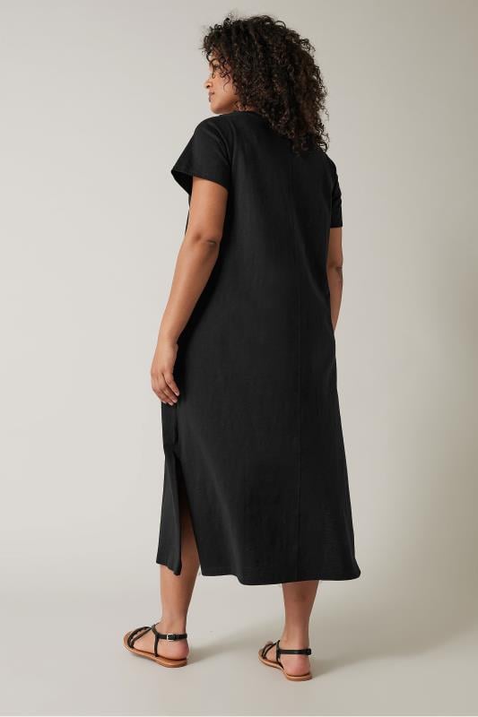 Evans EVANS Curve Black Premium Cotton Dress