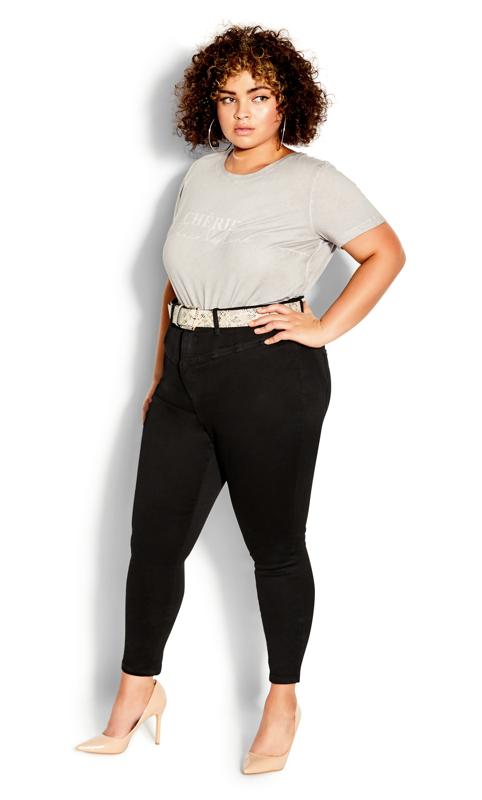 Evans Evans Curve Black Skinny Jeans