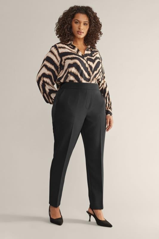 Evans EVANS Curve Black Tapered Trouser