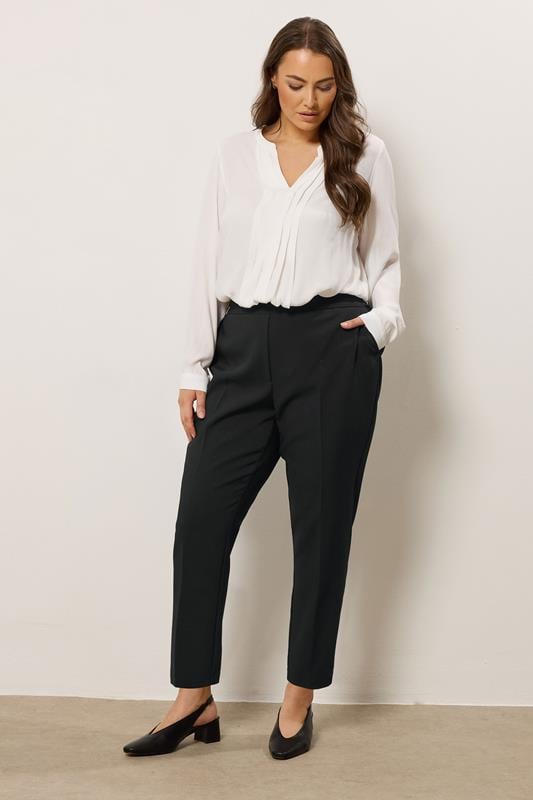 Evans EVANS Curve Black Tapered Trousers