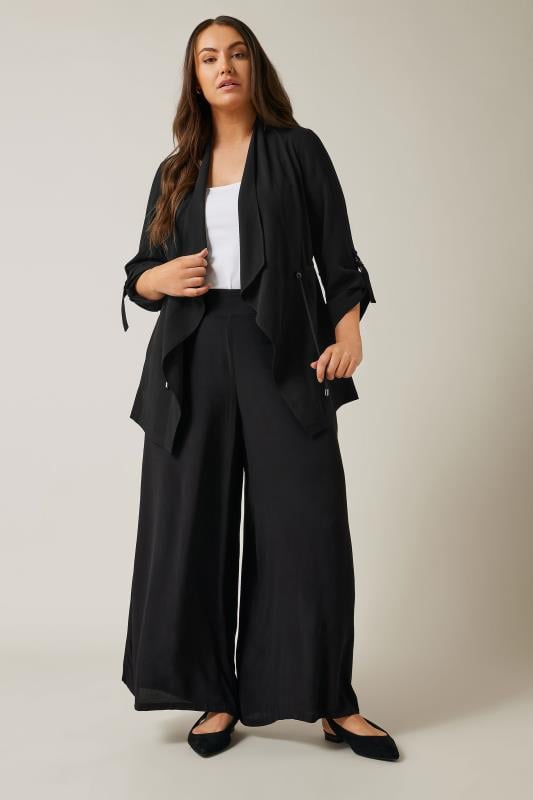 Evans EVANS Curve Black Waterfall Jacket